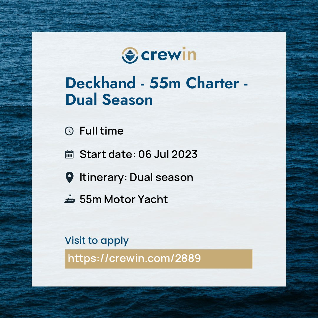 charter yacht job description