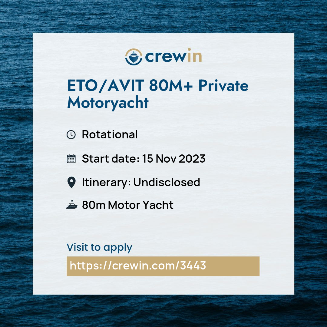 eto jobs yacht